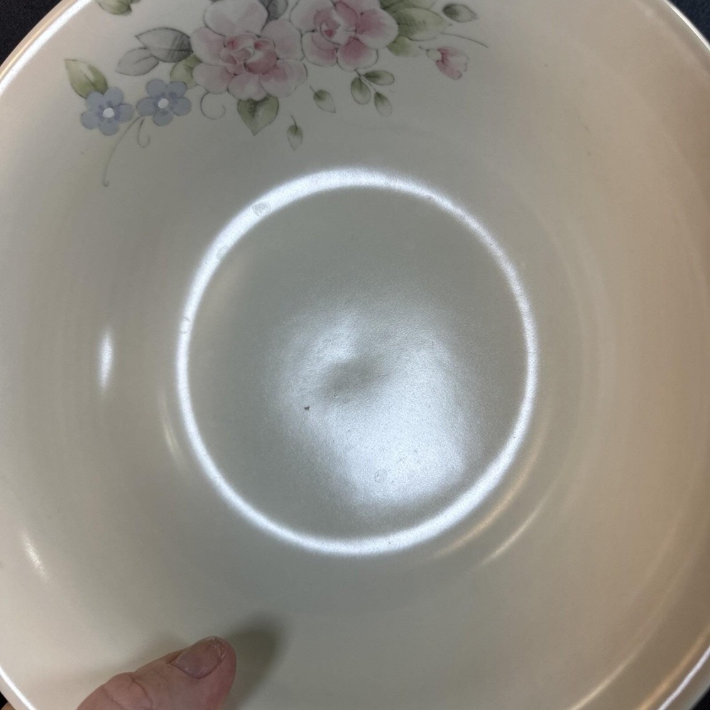 VTG Pfaltzgraff Tea Rose 8 1/2" Vegetable Serving Bowl Made In USA EVC - Picture 3 of 10